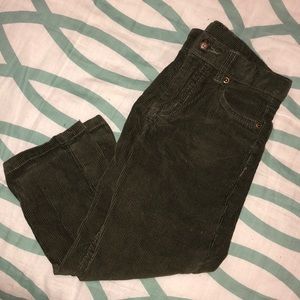 EUC Carter’s Green Corduroy Pants  - 4T